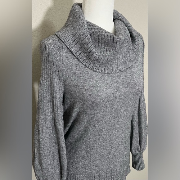 Anthropologie Sweater Paloma Knit Cowl Neck in Gray Size XS - Picture 2 of 12
